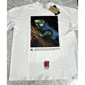 Nike ACG Iguana top tshirt Shirt Tee Dri Loose Fit HJ0889-121 white Men's Large